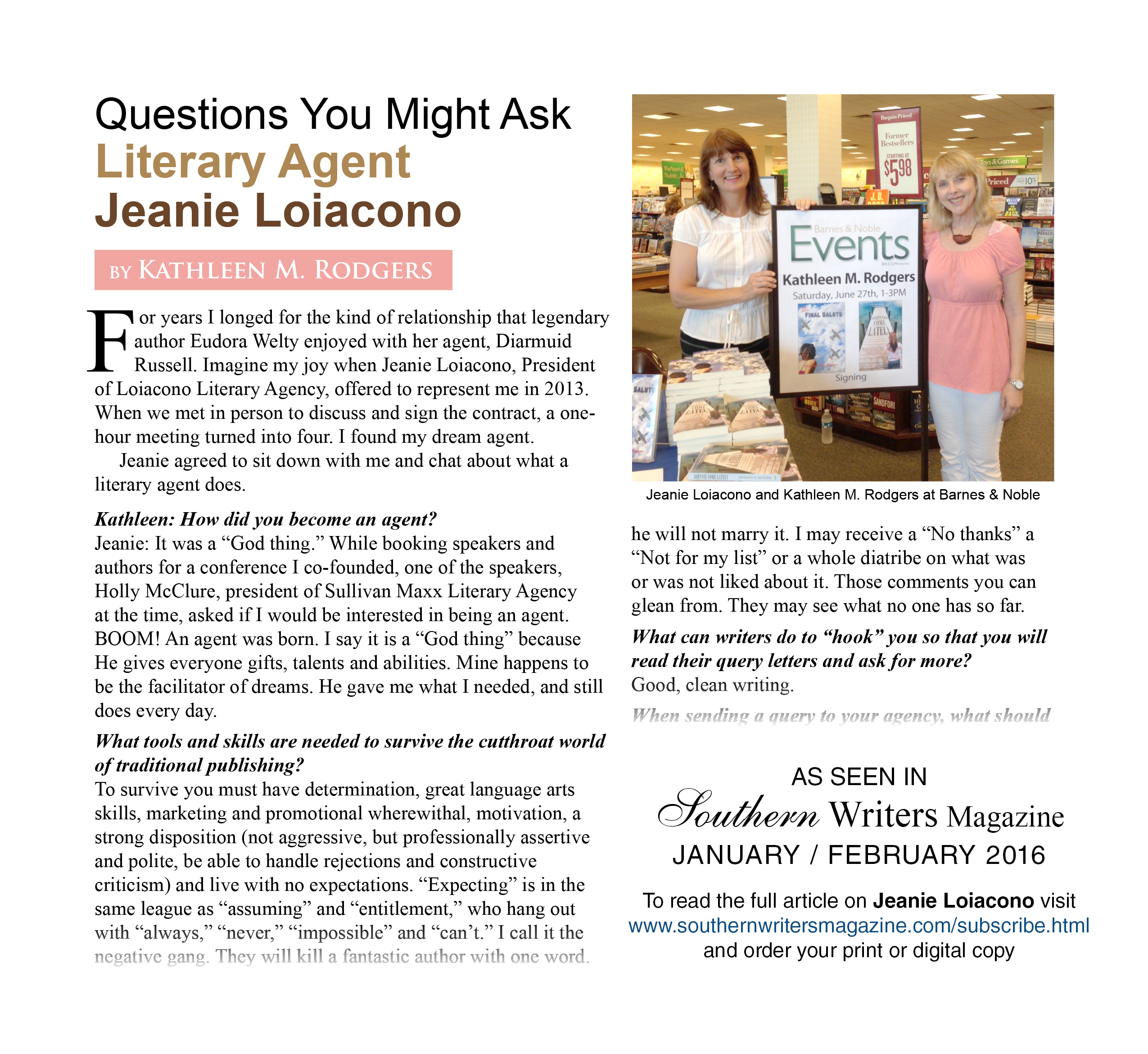 Jeanie Loiacono SW teaser Jan 2016