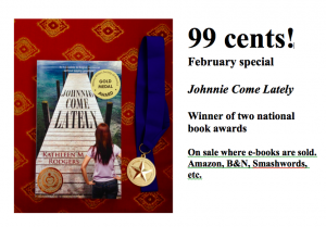 99-cent-sale-for-Johnnie-Come-Lately-by-Kathleen-M.-Rodgers